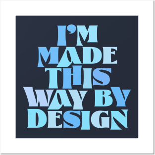 Made This Way By Design Retro Groovy Typography Posters and Art